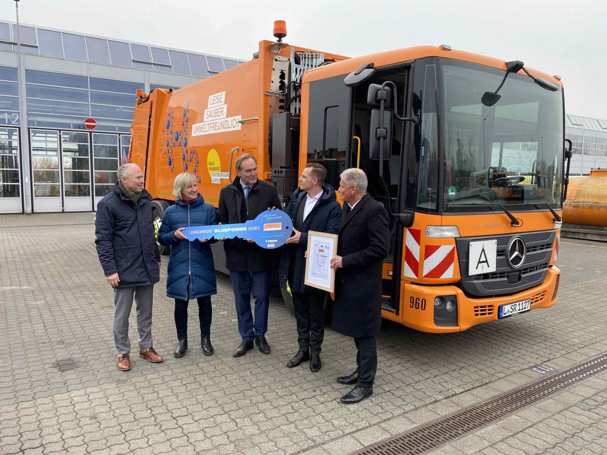 Stadtreinigung entsorgt Abfall jetzt mit Wasserstofffahrzeugen